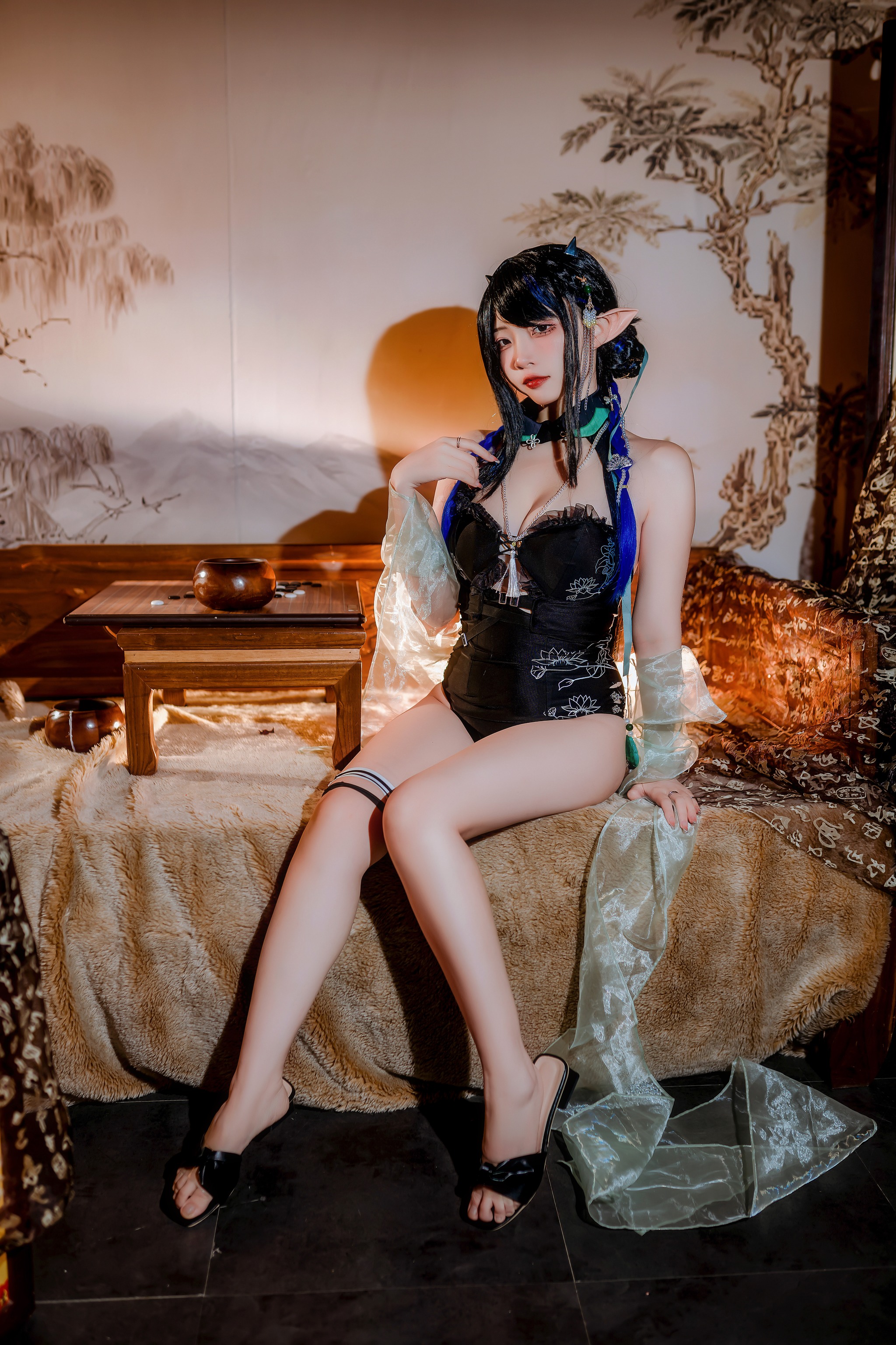 图片[1]-二佐Nisa – NO.165 《泰拉夏日纪事》方舟夜半泳装[32P]-XikXak